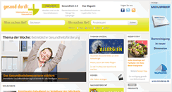 Desktop Screenshot of gesund-durch.de